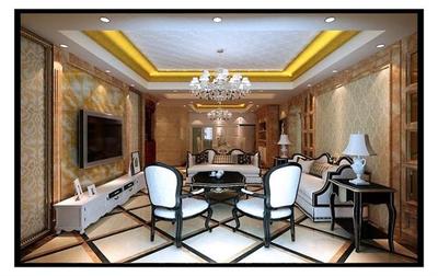 溜霞花園2歐美客廳 _頤家居家居案例